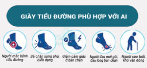 giày tiểu đường phù hợp với ai